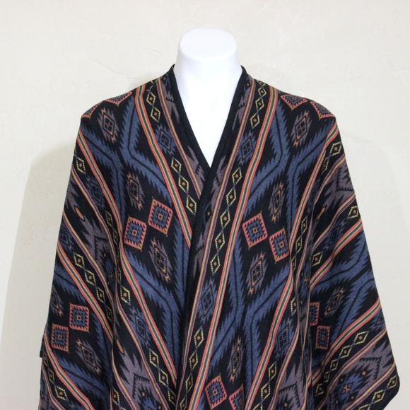Peruvian Connection Cardigan Wrap Shawl Aztec - Picture 2 of 7